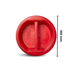 Sarkap 2000 ml Çift Tabanlı Pet Kavanoz Kırmızı