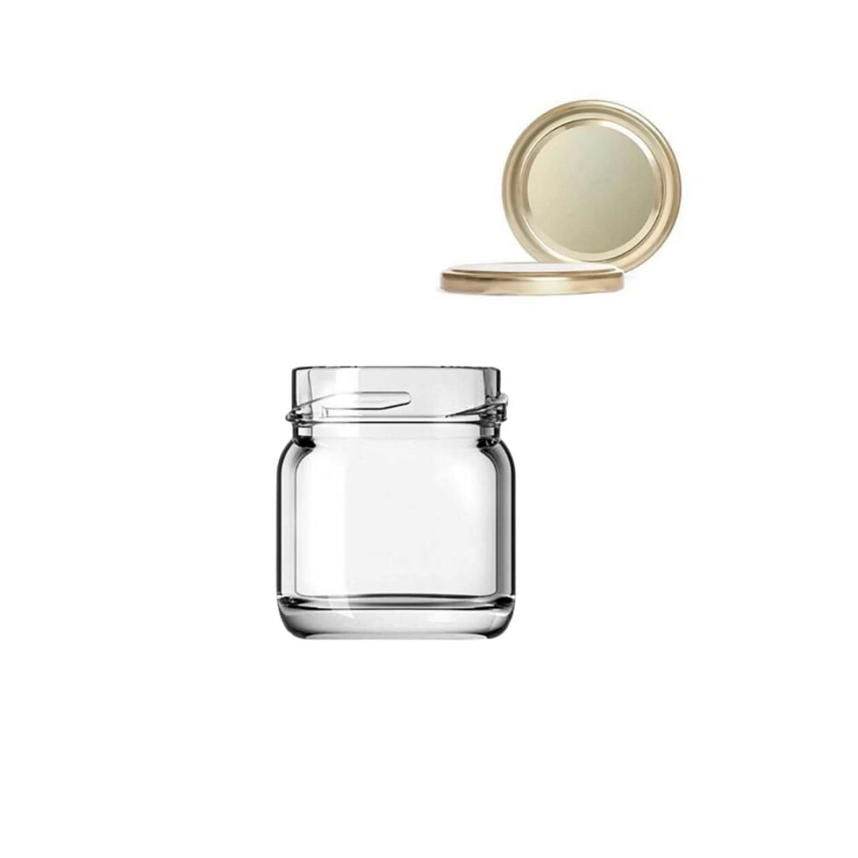 Sarkap Home 47'li 40 ml Cam Kavanoz Seti Gold