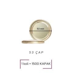 Sarkap 53 mm 1700 Adet Kolili Kavanoz Kapağı Gold