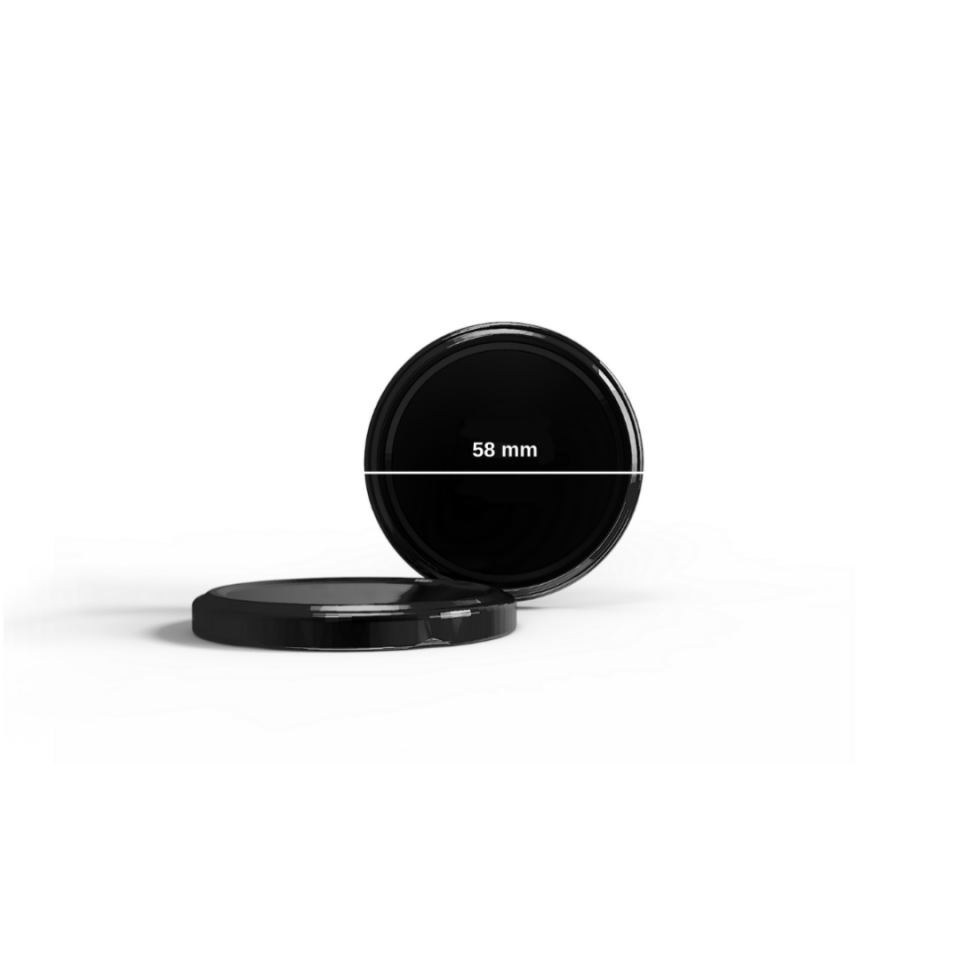 Sarkap 58 mm 1300 Adet Kolili Kavanoz Kapağı Siyah