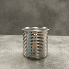 Sarkap 84x85 Pigment Laklı Kapaklı Konserve Kutusu Easy Open Kapak - Kordonlu  Silver