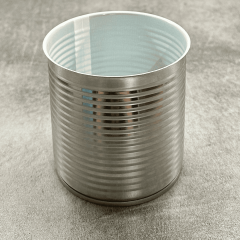 Sarkap 84x85 Pigment Laklı Kapaklı Konserve Kutusu Boğumlu  Kapak - Kordonlu  Silver