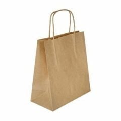 Sarkap Burgu Saplı Kraft Çanta 33x20x33