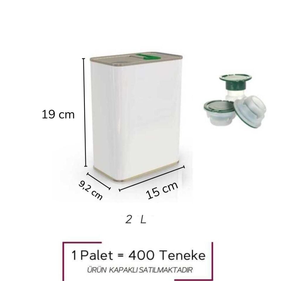 Sarkap 2 L 400'lü Zeytinyağı Tenekesi