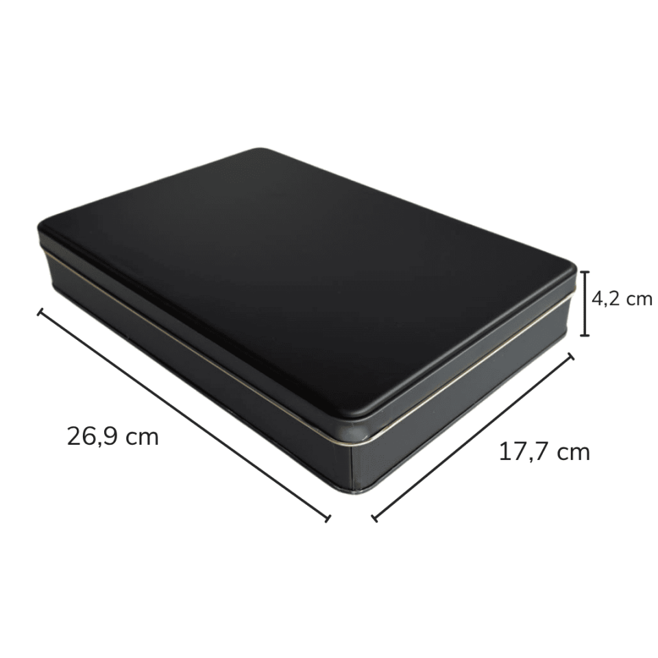 Sarkap 1000-1200 Gr 269x177x42 mm 40 Adet Kolili Metal Baklava Kutusu