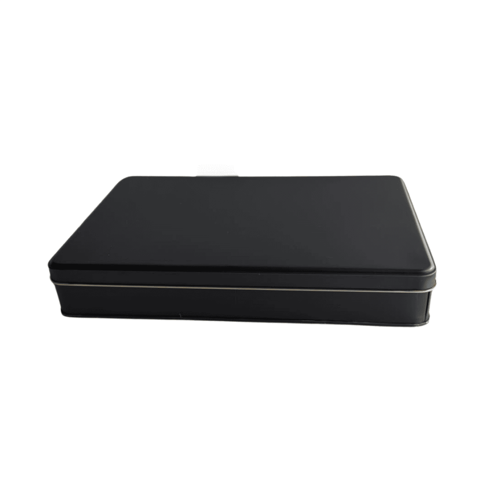 Sarkap 269x177x42 mm 40 Adet Kolili Kurdeleli Metal Baklava Kutusu MatSiyah