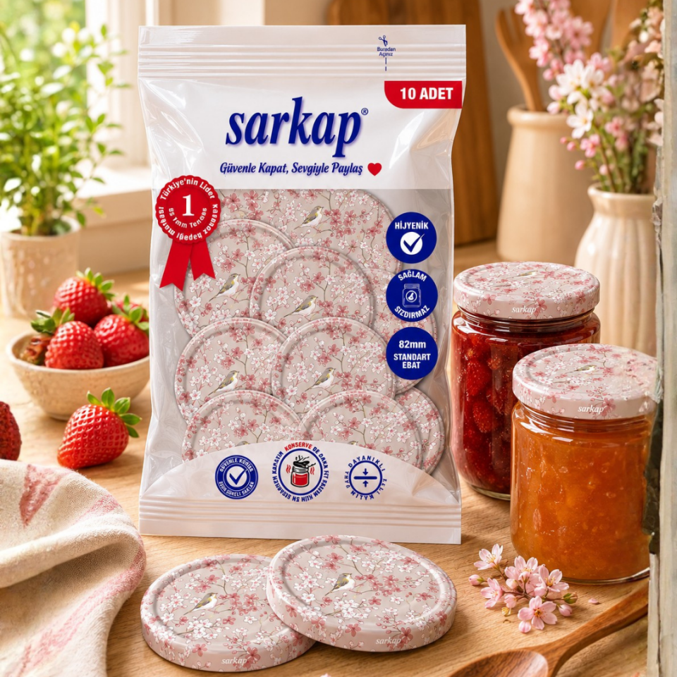 Hijyenik Paketli 10'lu 82 mm Kapak - Sakura