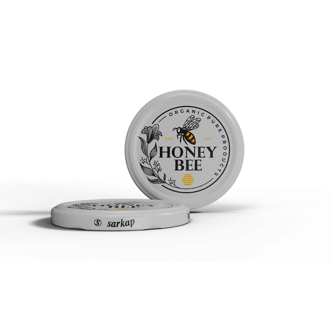 Sarkap 82 mm Bal Desenli Kavanoz Kapağı Arı