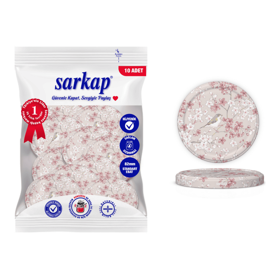 Hijyenik Paketli 10'lu 82 mm Kapak - Sakura SakuraKuş