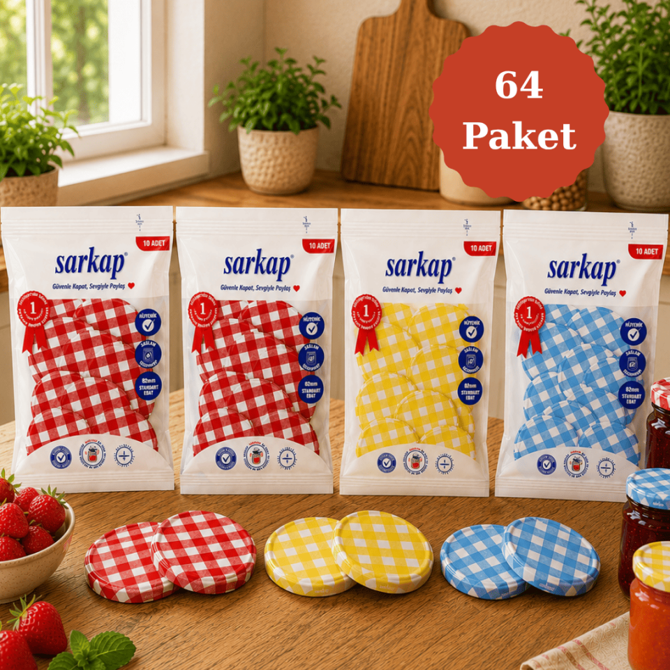 Hijyenik 82 mm Kapak 10lu Paket x 64 Adet EkoseDesenler