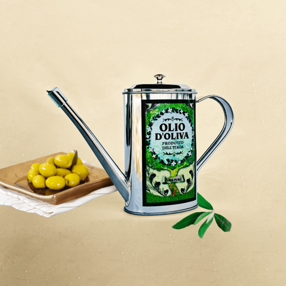 Sarkap Home 500 ml Paslanmaz Çelik Yağdanlık  Koyu Yeşil