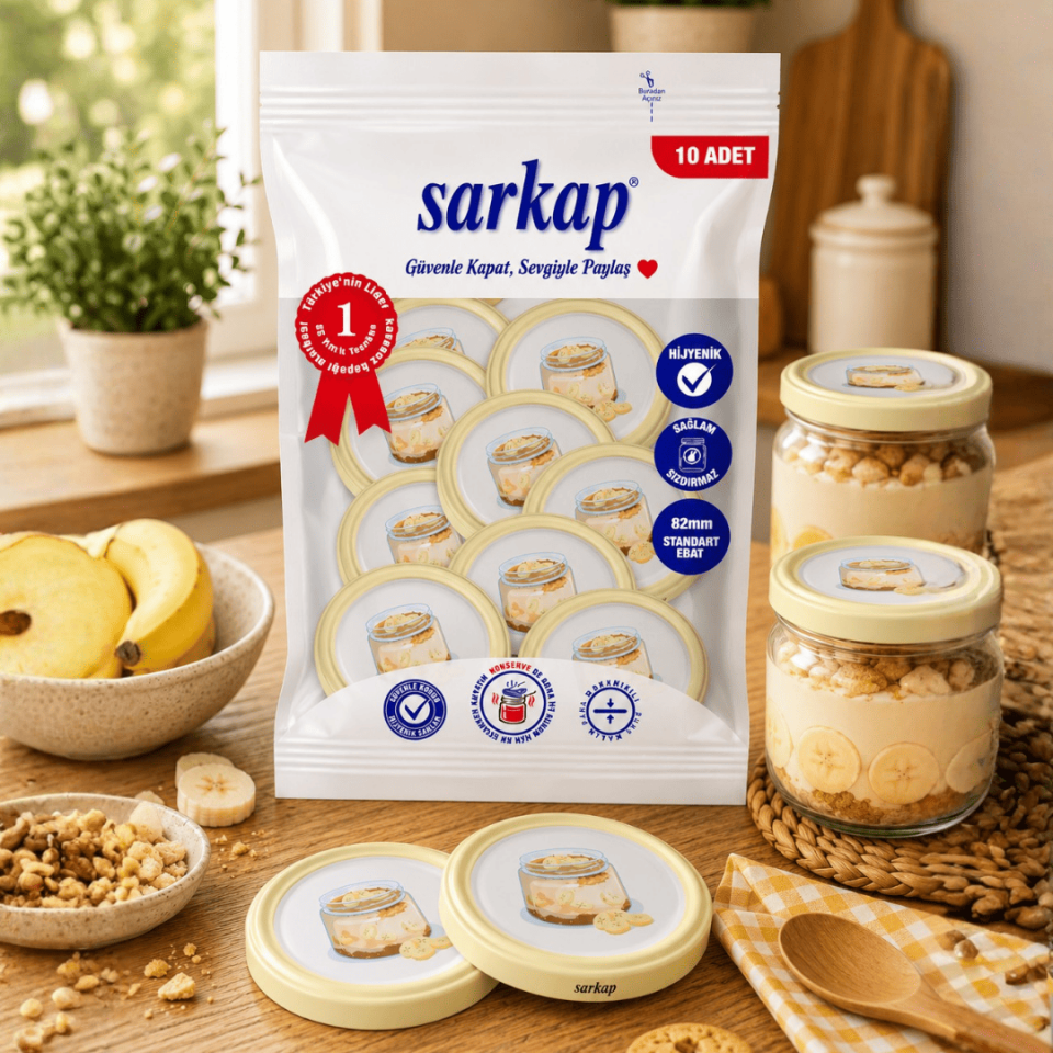 Hijyenik Paketli 10'lu 82 mm Kapak - Magnolia Seri Muz