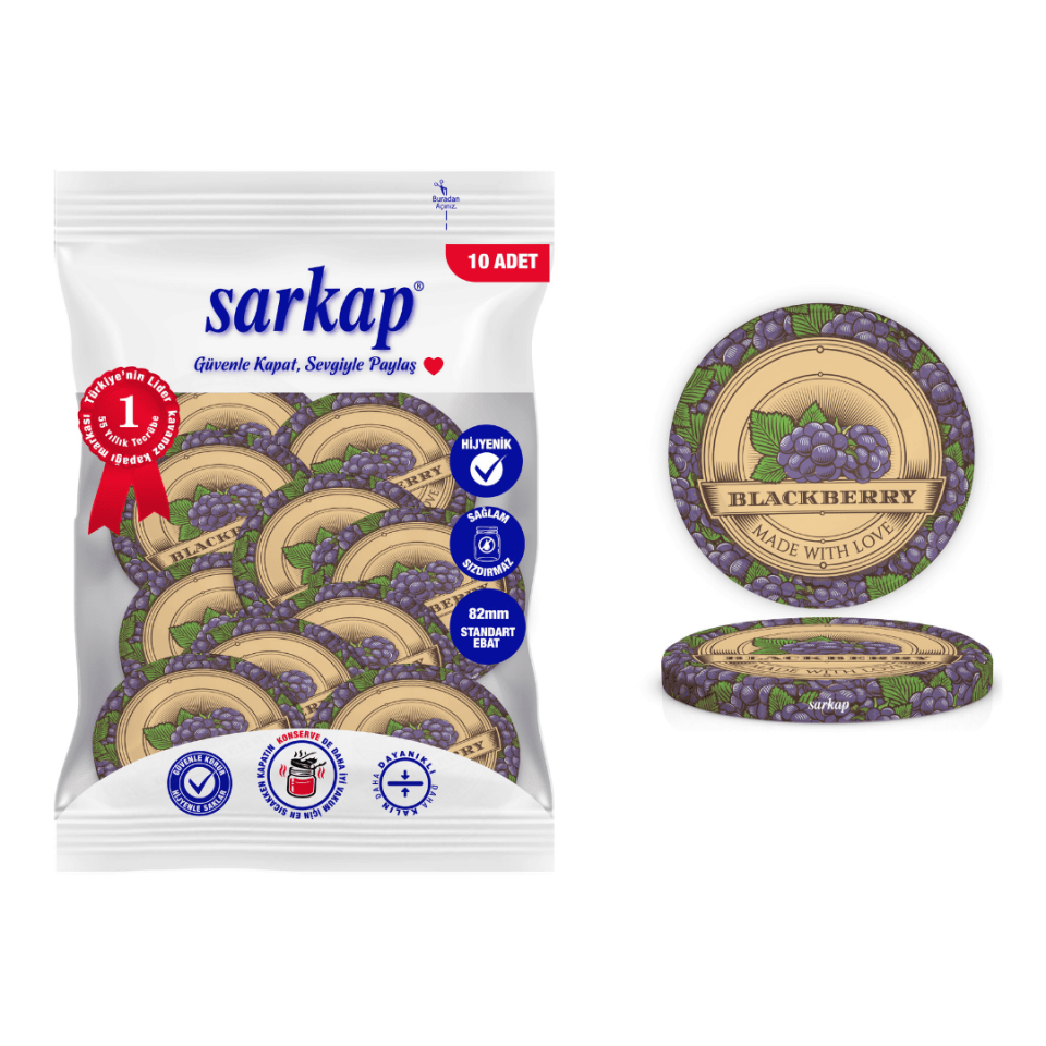 Hijyenik Paketli 10'lu 82 mm Kapak - Jams Blackberry