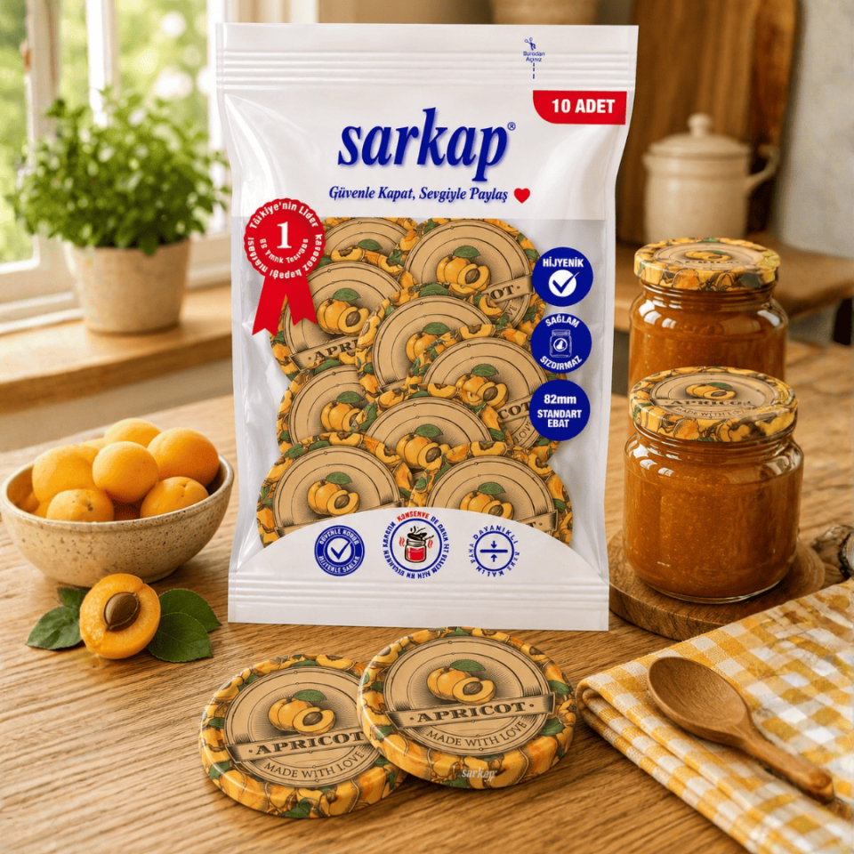 Hijyenik Paketli 10'lu 82 mm Kapak - Jams Apricot