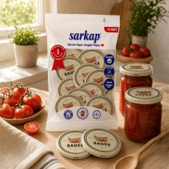 Hijyenik Paketli 10'lu 82 mm Kapak -  Domates Seri TomatoSauce