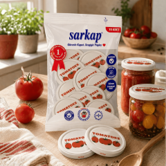 Hijyenik Paketli 10'lu 82 mm Kapak -  Domates Seri Tomatoes