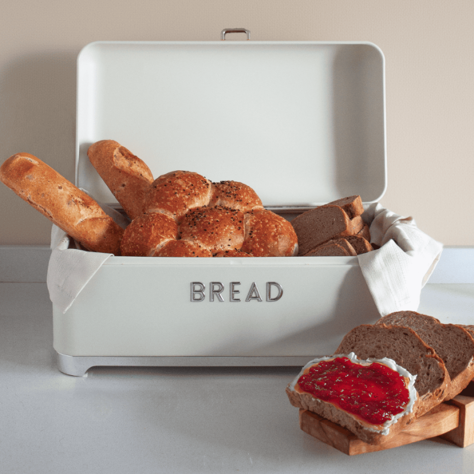 Sarkap Home 5,6 L Bread Galvaniz Metal Ekmek Kutusu 425x225x165 mm