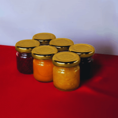 Sarkap Home 6'lı 40 ml Cam Kavanoz Seti Gold