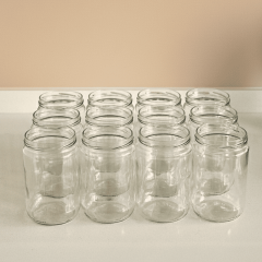 Sarkap Home 12'li 660 ml Kapaksız Cam Kavanoz