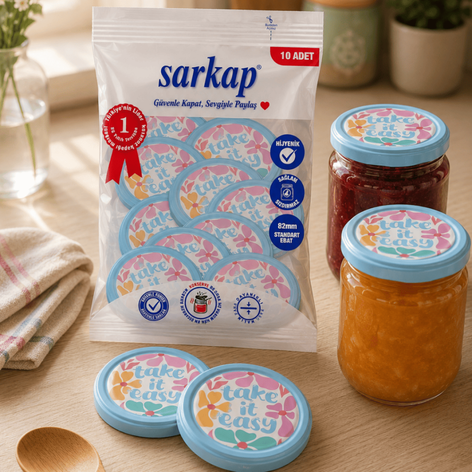 Hijyenik Paketli 10'lu 82 mm Kapak - Vibes TakeItEasy