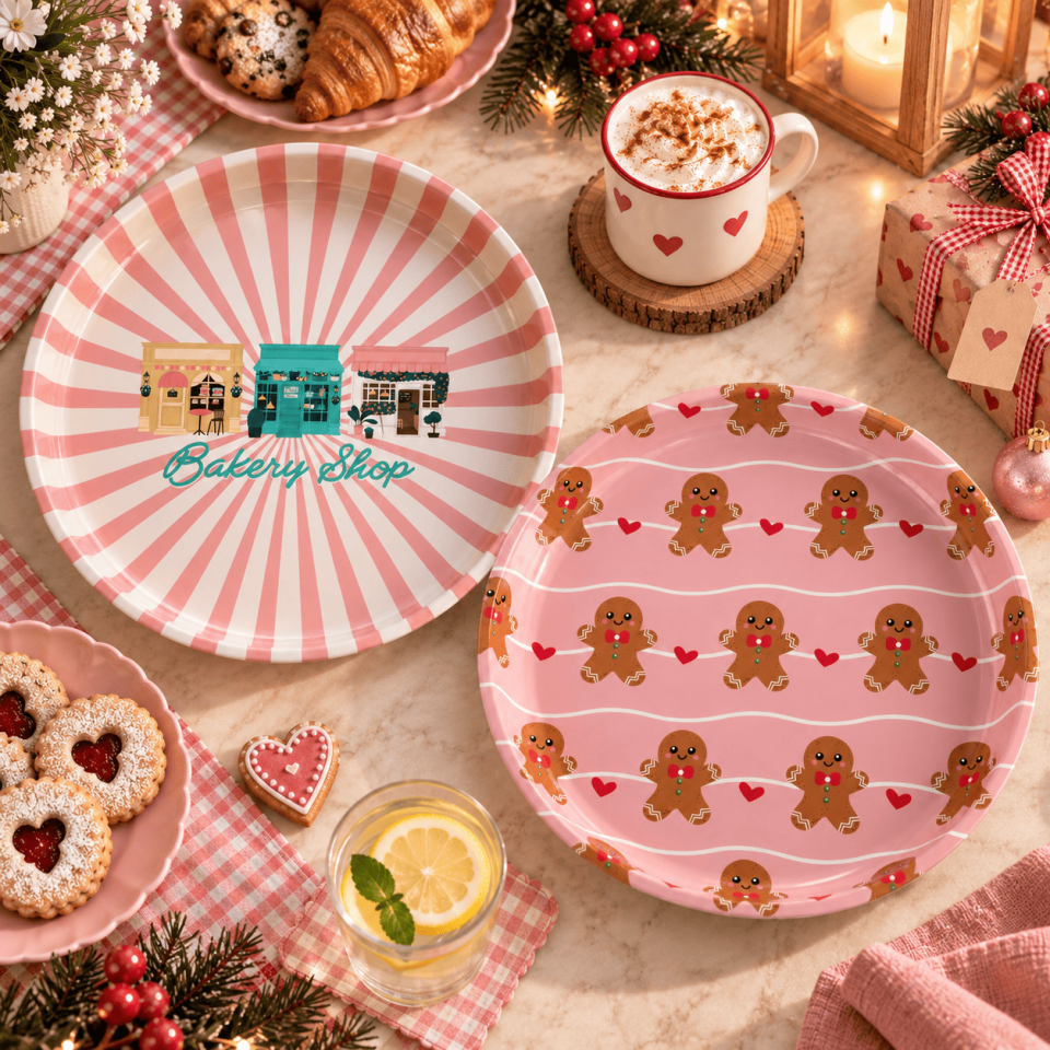 Sarkap Home 26 Cm 2'li Meyve Tabağı Seti Pembe