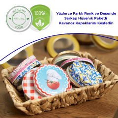Hijyenik Paketli 10 Adet Kavanoz Kapağı 82 mm Healthy Natural Food
