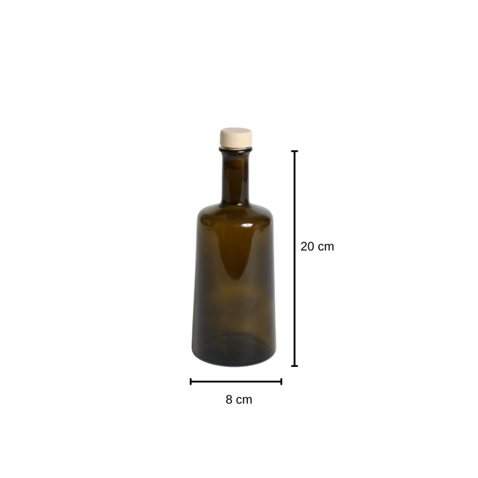 Sarkap 500 ml Odessa 19'lu Cam Zeytinyağ Şişesi Yağdanlık