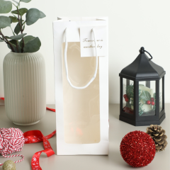 Sarkap Pencereli Hediyelik Karton Çanta 13x36x9 cm