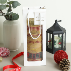 Sarkap Pencereli Hediyelik Karton Çanta 13x36x9 cm