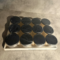 Sarkap 300 ml Mat Siyah Kapaklı Baharatlık Kavanoz