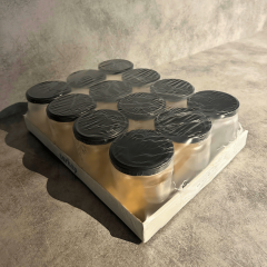 Sarkap 425 ml Mat Siyah Kapaklı Baharatlık Kavanoz