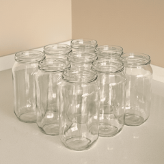 Sarkap Home 9'lu 1000 ml Kapaksız Cam Kavanoz