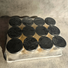 Sarkap 660 ml Mat Siyah Kapaklı Baharatlık Kavanoz