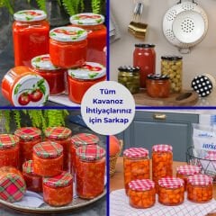 Sarkap 40 ml Siyah Kapaklı Cam Kavanoz