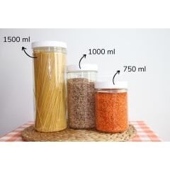 Sarkap 1000 ml Silindir Pet Kavanoz Siyah