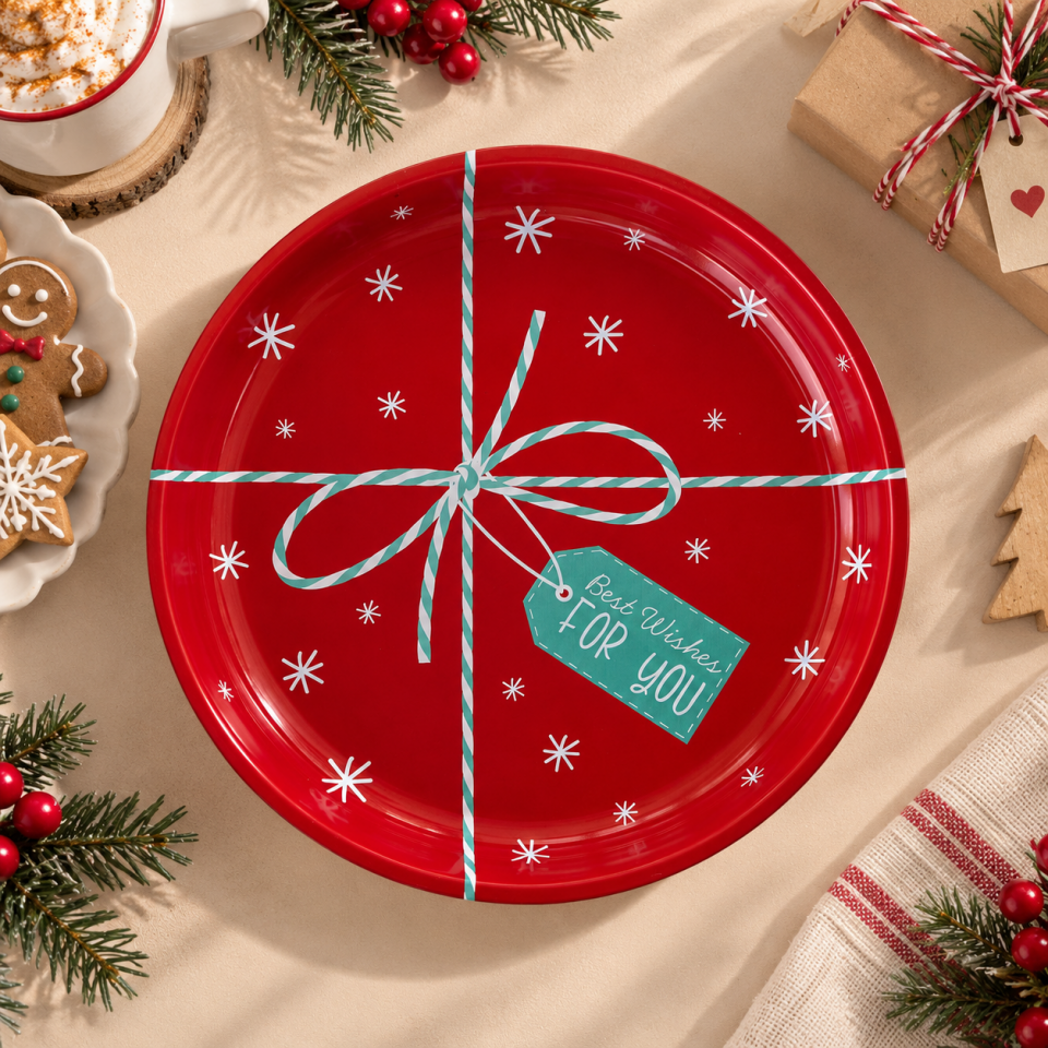 Sarkap Home 26 Cm 2'li Meyve Tabağı Seti Kırmızı-Mint