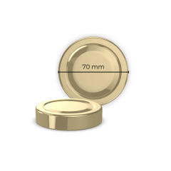 Sarkap 70 mm Derin Etek Kavanoz Kapağı Gold