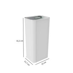 Sarkap 5 L (5000 ml) Kapaklı Kulplu Zeytinyağı Tenekesi Beyaz