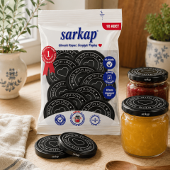 Hijyenik Paketli 10'lu 82 mm Kapak - With Love Seri Siyah