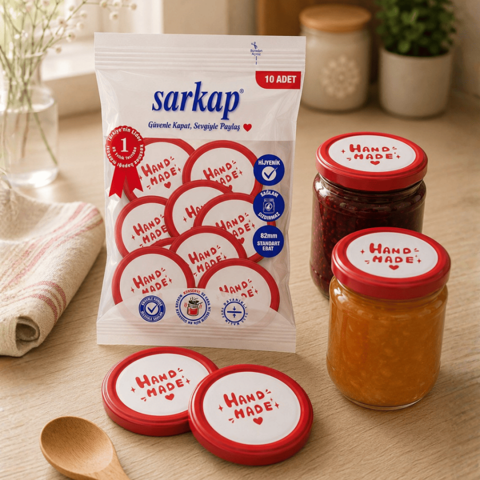 Hijyenik Paketli 10'lu 82 mm Kapak - With Love Seri Handmade