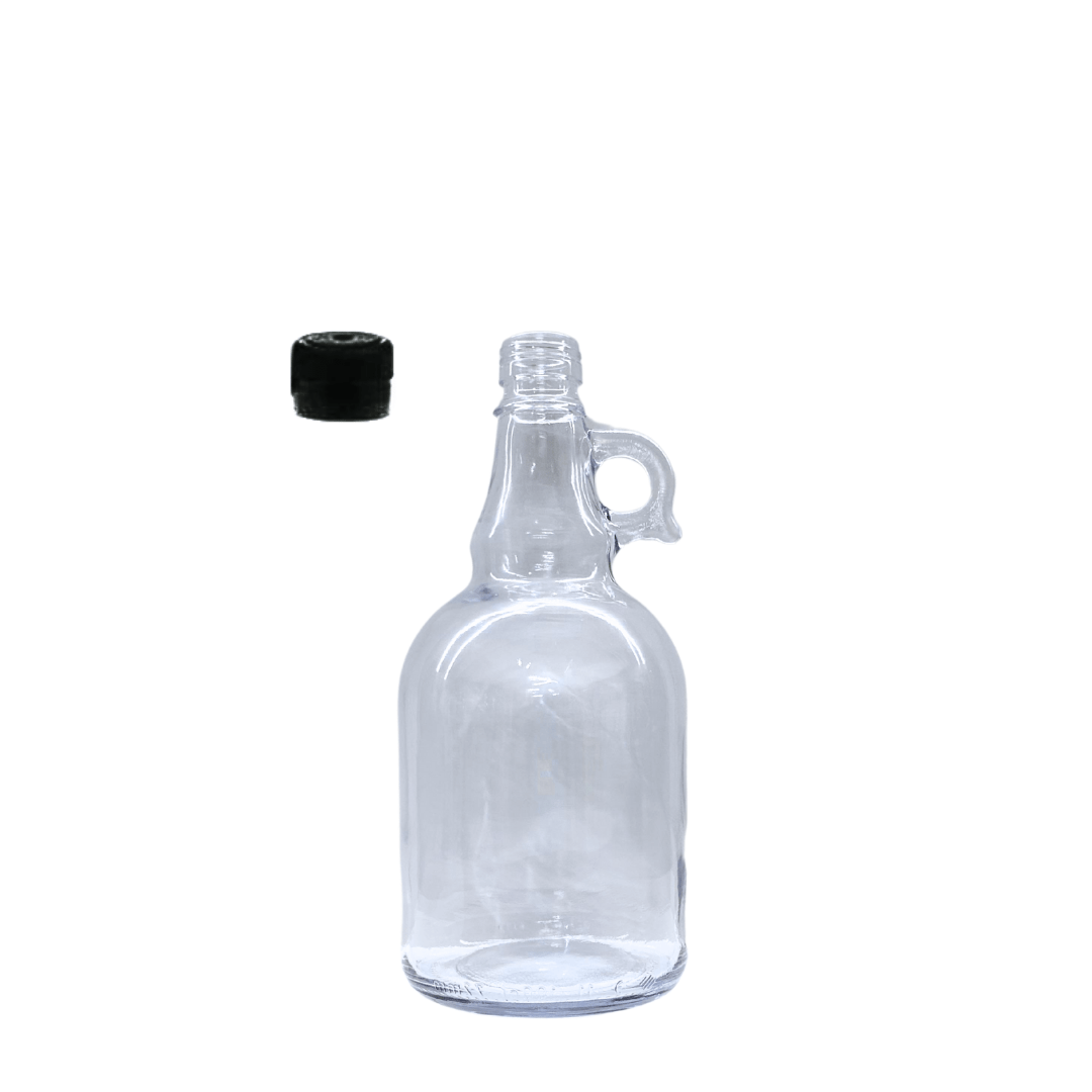 Sarkap 1000 ml Kapaklı Cam Galon Zeytinyağı Şişesi Yağdanlık Akıtmasız Kapak