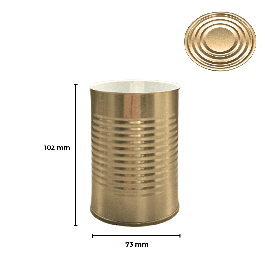 Sarkap 73x102 Pigment Laklı Kapaklı Konserve Kutusu Kordonlu  Gold - Boğumlu  Kapak