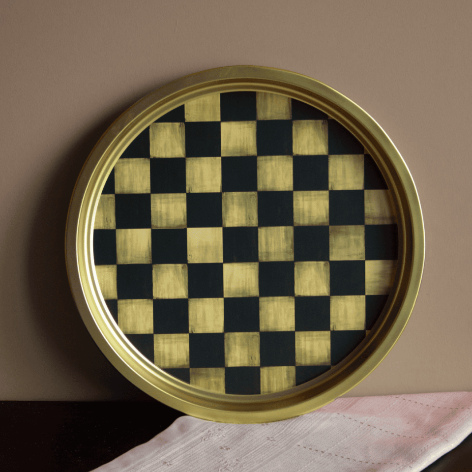 Sarkap Home 34 cm Metal Tepsi Dama
