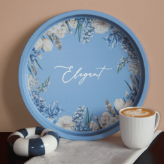 Sarkap Home 34 cm Metal Tepsi ElegantSilver