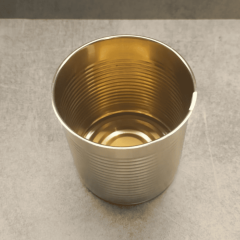 Sarkap 99x109 Gold Laklı Kapaklı Konserve Kutusu Kordonlu Gold - Easy Open Kapak