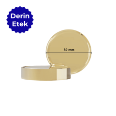 Sarkap 89 mm Derin Etek Kavanoz Kapağı Gold