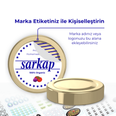 Sarkap 89 mm Derin Etek Kavanoz Kapağı Gold