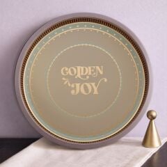 Sarkap Home 34 cm Metal Tepsi GoldenJoy