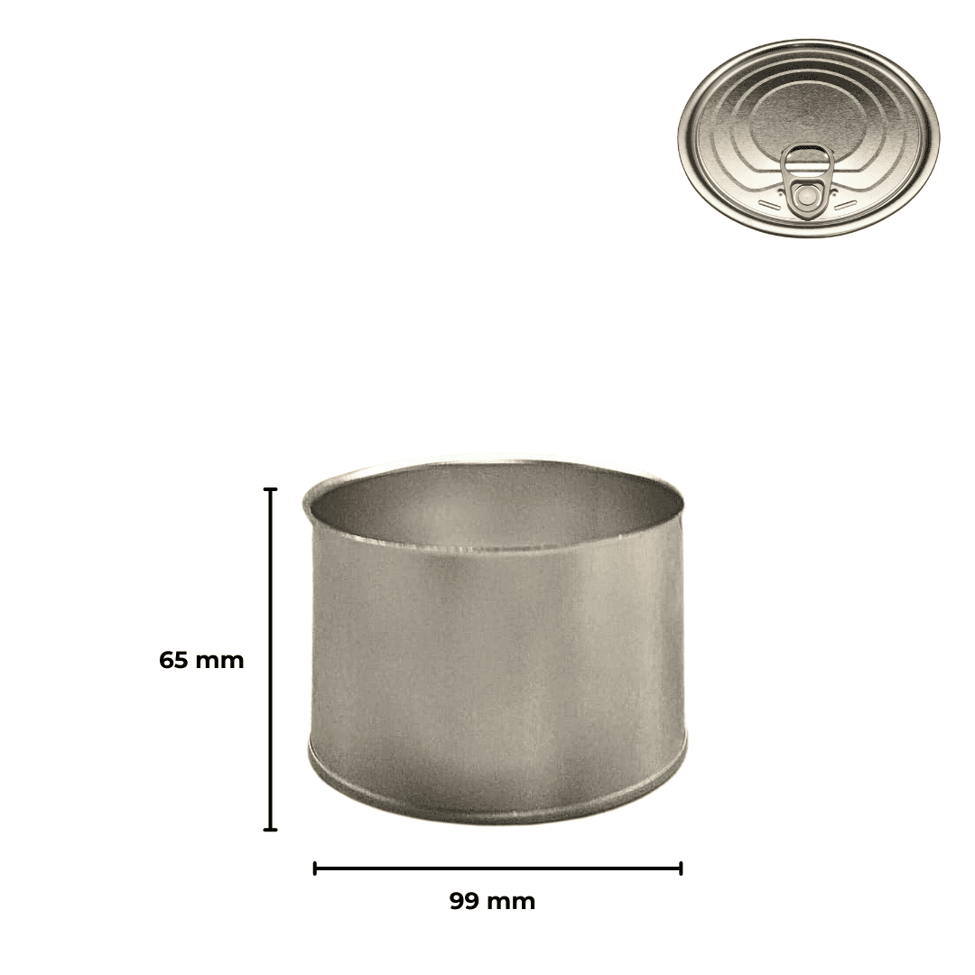 Sarkap 99x65 Şeffaf Laklı Kapaklı Konserve Kutusu Easy Open Kapak