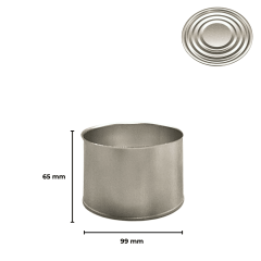 Sarkap 99x65 Şeffaf Laklı Kapaklı Konserve Kutusu Silver - Boğumlu  Kapak